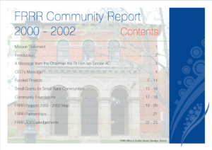 2000-2002 Community Report