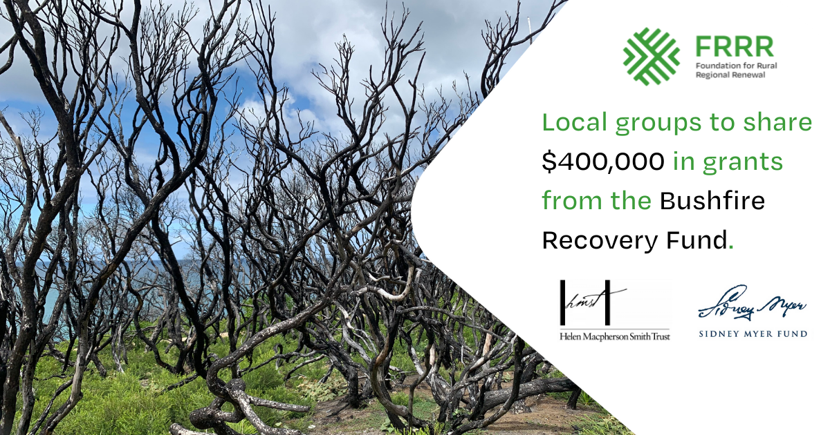 Local groups playing a critical role in Victoria’s bushfire recovery to receive $400,000 in funding