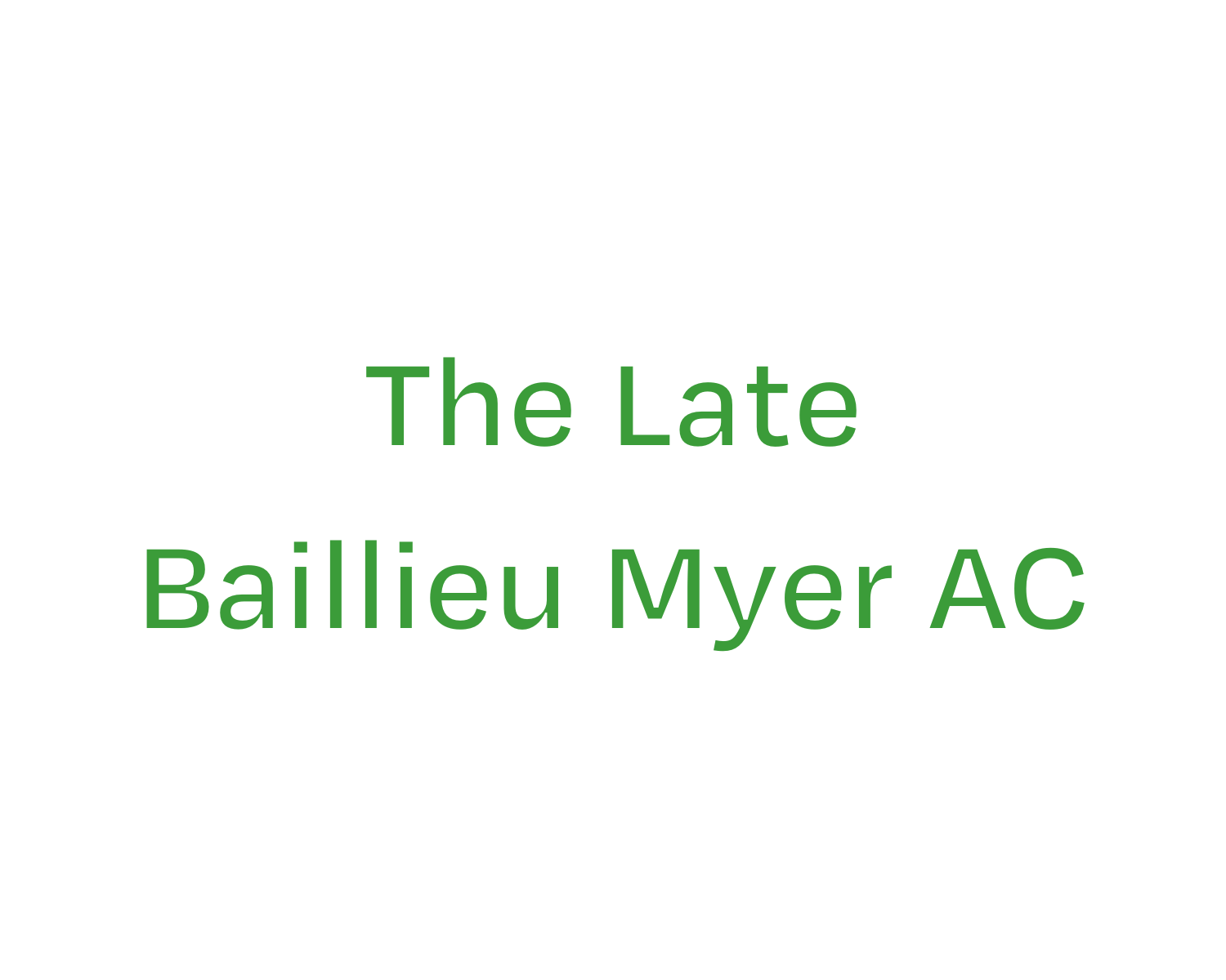 The Late Baillieu Myer AC logo