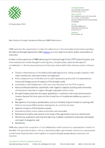 New National Drought Agreement Review: FRRR Submission