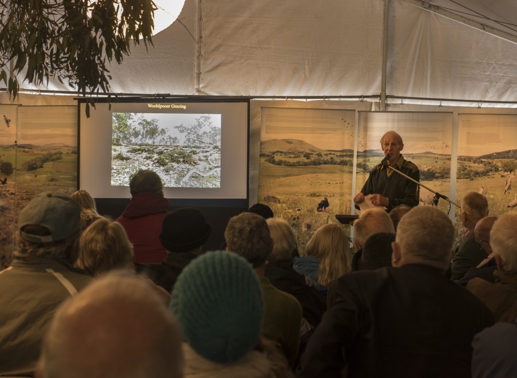 HEADING: Rural communities awarded a $1.4 million boost
IMAGE: Roger Edwards, presenting a talk at the Celebrating Red Gum Forum. in Cavendish.