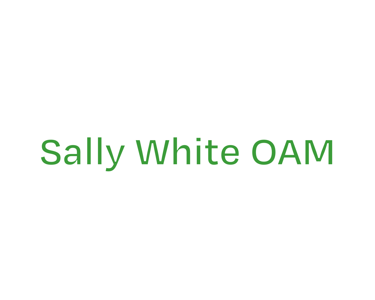 Sally White OAM